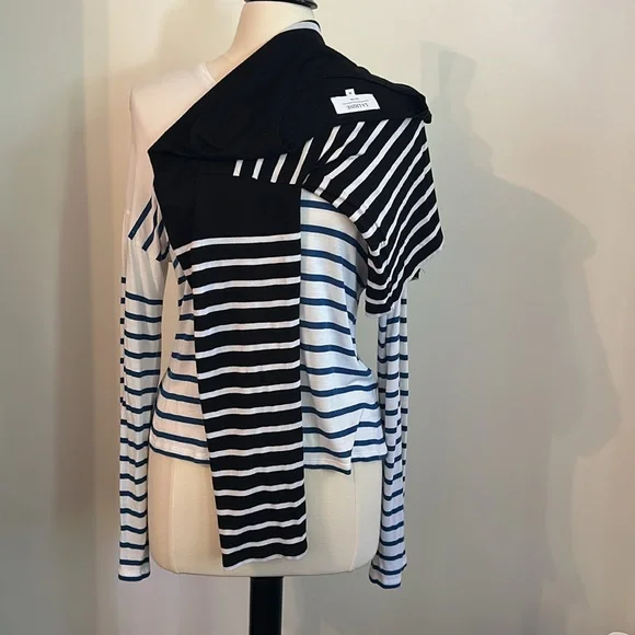La Ligne x 2 Bundle Striped Long Sleeve T Shirts S / M - Picture 1 of 14
